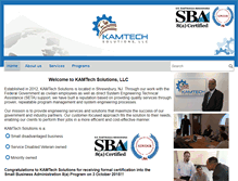 Tablet Screenshot of kamtech-solutions.com